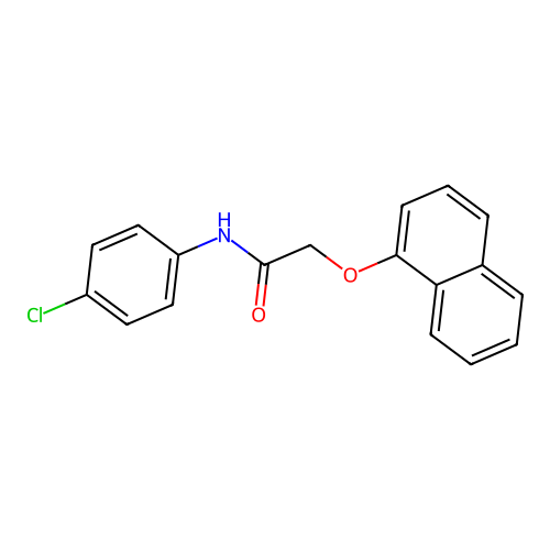 N-(4-chlorophenyl)-2-(1-naphthyloxy)acetamide structure