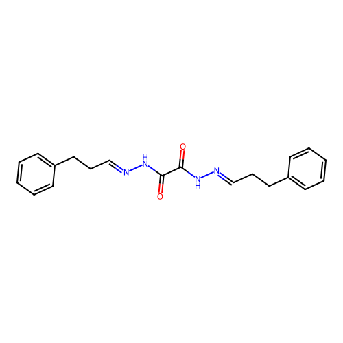 N'~1~,N'~2~-bis[(1E)-3-phenylpropylidene]ethanedihydrazide structure