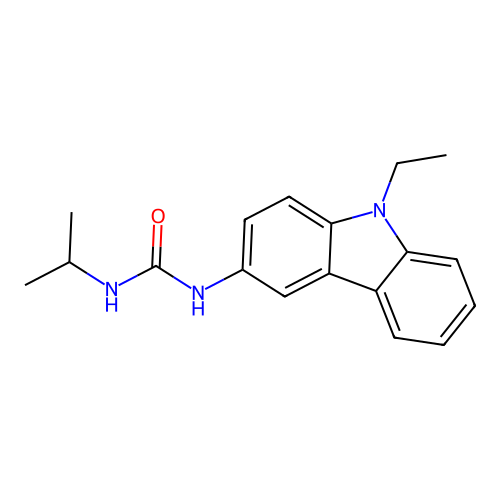 Urea, N-(9-ethyl-9H-carbazol-3-yl)-N'-(1-methylethyl)- structure