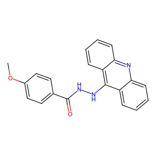 N'-(acridin-9-yl)-4-methoxybenzohydrazide structure