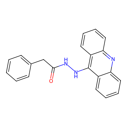 N'-9-acridinyl-2-phenylacetohydrazide structure