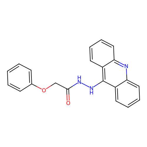 N'-(acridin-9-yl)-2-phenoxyacetohydrazide structure