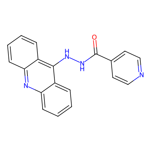 N'-(acridin-9-yl)pyridine-4-carbohydrazide structure