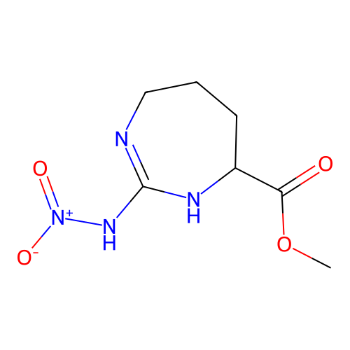 Methyl 2-(nitroamino)-4,5,6,7-tetrahydro-1H-1,3-diazepine-7-carboxylate structure
