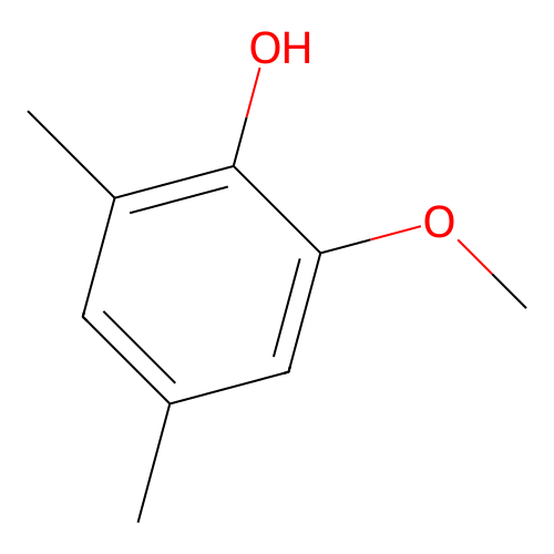 4,6-Dimethyl-2-methoxyphenol structure