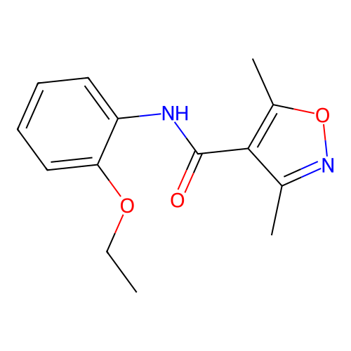 N-(2-ethoxyphenyl)-3,5-dimethyl-1,2-oxazole-4-carboxamide structure