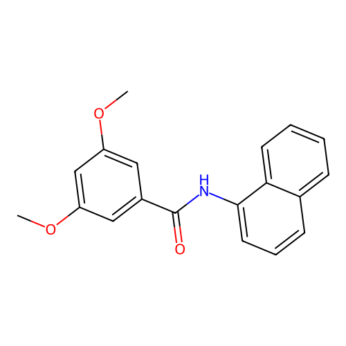 3,5-dimethoxy-N-(1-naphthyl)benzamide structure