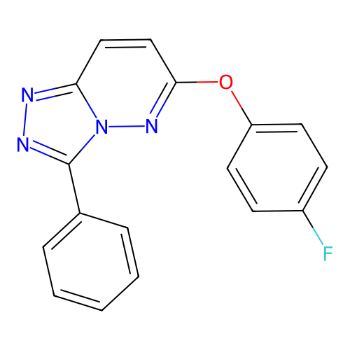 6-(4-Fluorophenoxy)-3-phenyl-[1,2,4]triazolo[4,3-b]pyridazine structure