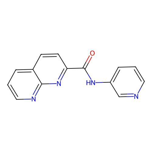 N-(3-pyridyl)-1,8-naphthyridine-2-carboxamide structure