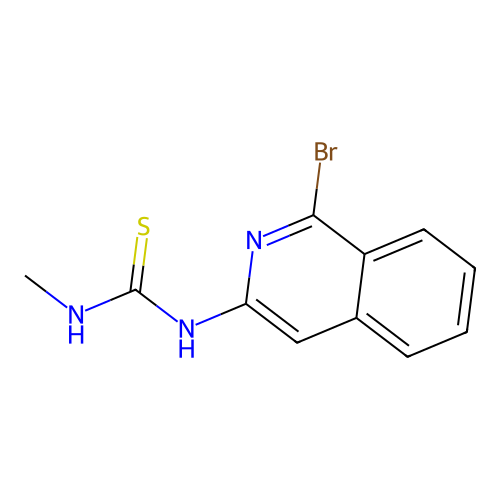 1-Methyl-3-[1-bromoisoquinol-3-yl]thiourea structure
