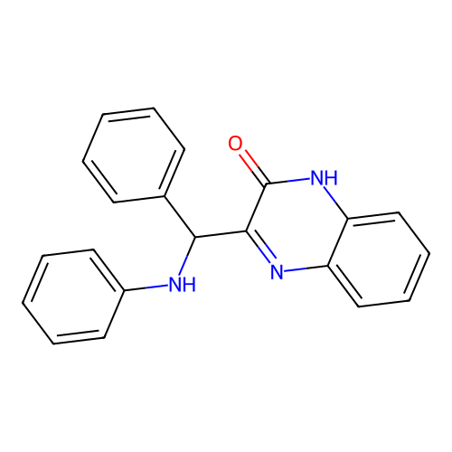 3-[Phenyl(phenylamino)methyl]quinoxalin-2-ol structure
