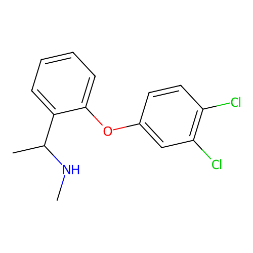 {1-[2-(3,4-Dichlorophenoxy)phenyl]ethyl}(methyl)amine structure