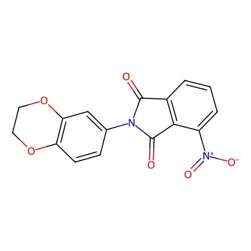 2-(2,3-Dihydro-1,4-benzodioxin-6-yl)-4-nitro-1H-isoindole-1,3(2H)-dione structure