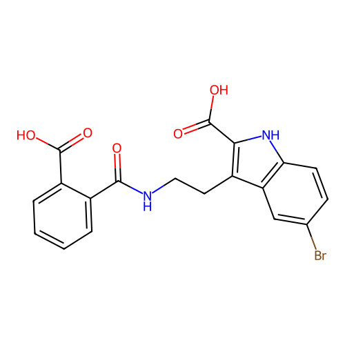 5-bromo-3-[2-[(2-carboxybenzoyl)amino]ethyl]-1H-indole-2-carboxylic Acid structure