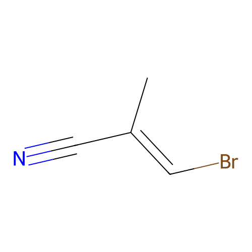 3-Bromo-2-methylacrylonitrile structure