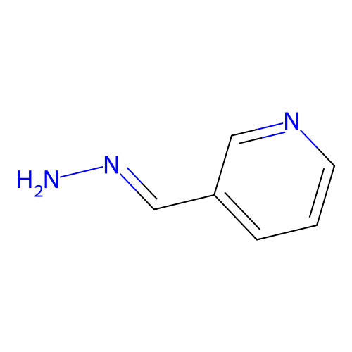 (E)-pyridin-3-ylmethylidenehydrazine structure
