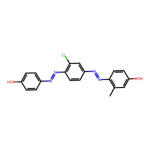 4-[2-[3-Chloro-4-[2-(4-hydroxyphenyl)diazenyl]phenyl]diazenyl]-3-methylphenol structure