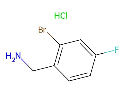 (2-Bromo-4-fluorophenyl)methanamine hydrochloride structure