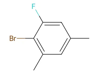 2-Bromo-1-fluoro-3,5-dimethylbenzene structure