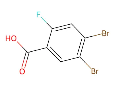 4,5-Dibromo-2-fluorobenzoic acid structure
