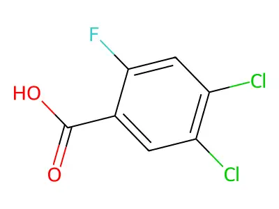 4,5-Dichloro-2-fluorobenzoic acid structure