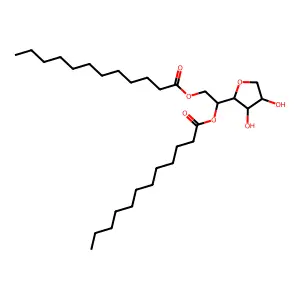 Sorbitan, didodecanoate structure