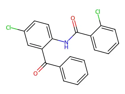 N-(2-Benzoyl-4-chlorophenyl)-2-chlorobenzamide structure