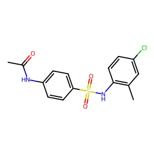 N-[4-[(4-chloro-2-methylphenyl)sulfamoyl]phenyl]acetamide structure