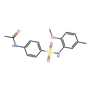 N-{4-[(2-methoxy-5-methylphenyl)sulfamoyl]phenyl}acetamide structure
