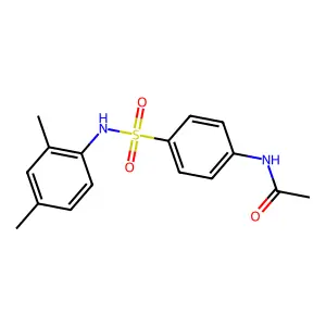N-[4-[(2,4-dimethylphenyl)sulfamoyl]phenyl]acetamide structure