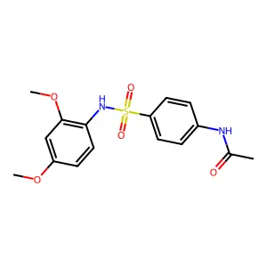 N-{4-[(2,4-dimethoxyphenyl)sulfamoyl]phenyl}acetamide structure