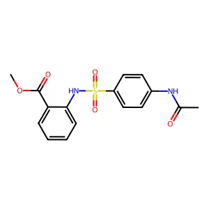 Methyl 2-(4-acetamidobenzenesulfonamido)benzoate structure