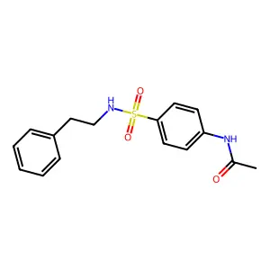 N-(4-(((2-Phenylethyl)amino)sulfonyl)phenyl)ethanamide structure