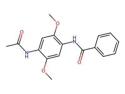 N-[4-(acetylamino)-2,5-dimethoxyphenyl]benzamide structure