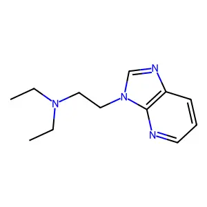 Imidazo(4,5-b)pyridine, 3-(2-diethylaminoethyl)- structure