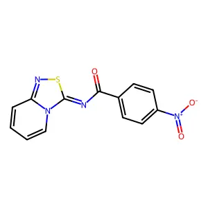 4-nitro-N-([1,2,4]thiadiazolo[4,3-a]pyridin-3-ylidene)benzamide structure