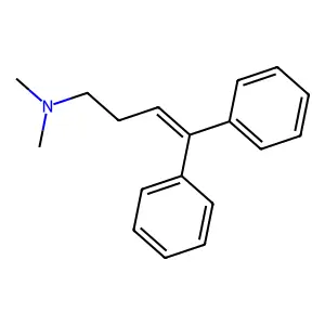 N,N-二甲基-4,4-二苯基丁-3-烯-1-胺 structure