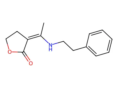 3-[1-(2-Phenylethylamino)ethylidene]oxolan-2-one structure