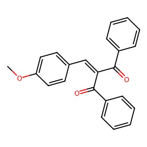 2-[(4-Methoxyphenyl)methylidene]-1,3-diphenylpropane-1,3-dione structure