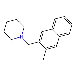 1-[(3-Methylnaphthalen-2-yl)methyl]piperidine structure