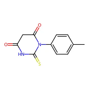 1-(4-Methylphenyl)-2-sulfanylidenedihydropyrimidine-4,6(1H,5H)-dione structure