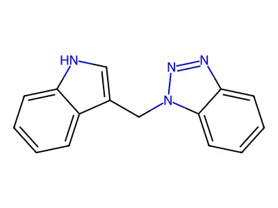 1-(1H-indol-3-ylmethyl)benzotriazole structure