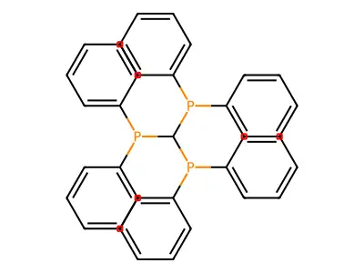 Methanetriyltris(diphenylphosphane) structure