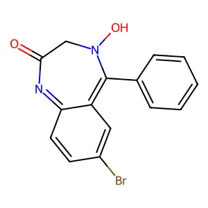 7-bromo-2-oxo-5-phenyl-2,3-dihydro-1H-benzo[e][1,4]diazepine 4-oxide structure