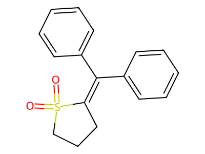 2-Benzhydrylidenethiolane 1,1-dioxide structure