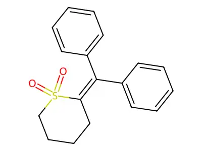 2-Benzhydrylidenethiane 1,1-dioxide structure
