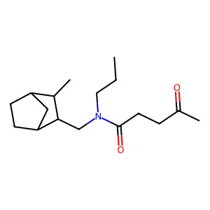 Valeramide, N-(3-methyl-2-norbornylmethyl)-4-oxo-N-propyl- structure
