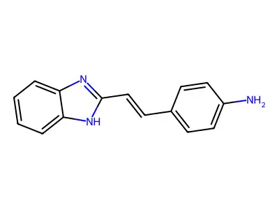 4-[2-(1H-benzimidazol-2-yl)vinyl]aniline structure