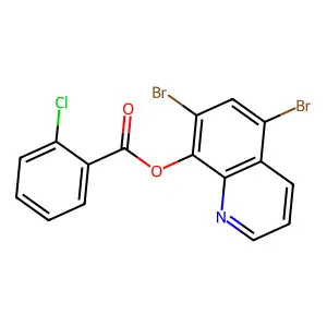 5,7-Dibromoquinolin-8-yl 2-chlorobenzoate structure