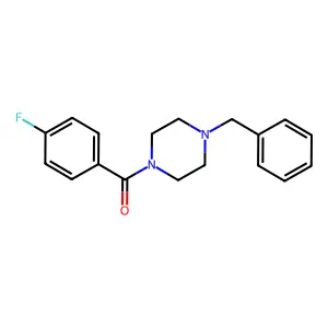 4-Fluorophenyl 4-benzylpiperazinyl ketone structure